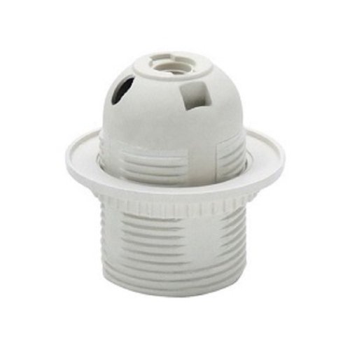 Патрон электрический UNIVersal E27 250В 4А Пластик с прижимным кольцом фото Патрон электрический UNIVersal E27 250В 4А Пластик с прижимным кольцом картинка